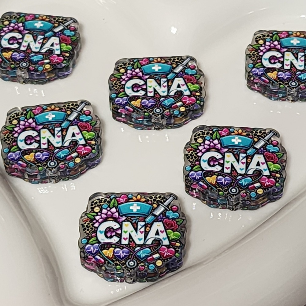 CNA Beads 2 Pcs Focal Bead Beaded Pen Jewelry Making Acrylic Nurse Medical